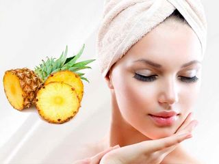 طرز تهیه ماسک آناناس برای رفع چین و چروک صورت